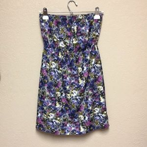 Nordstrom Lush Floral Strapless Dress